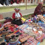 Chinchero Market Textiles Woman Weaving