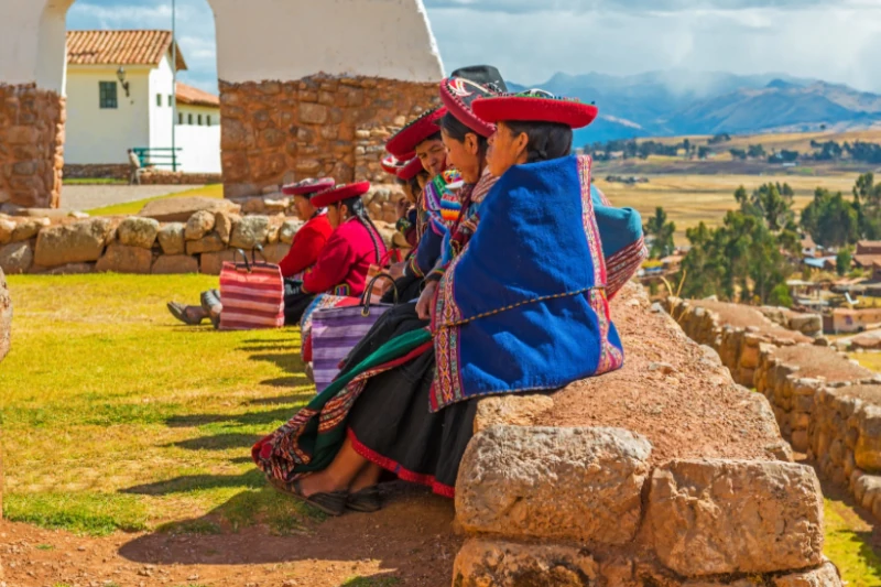 Chinchero Women Traditional Dress Portrait