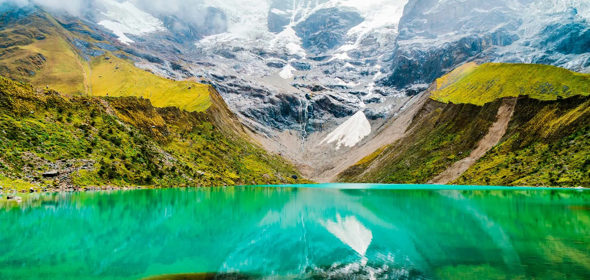 Humantay Lake Turquoise Water Glacier