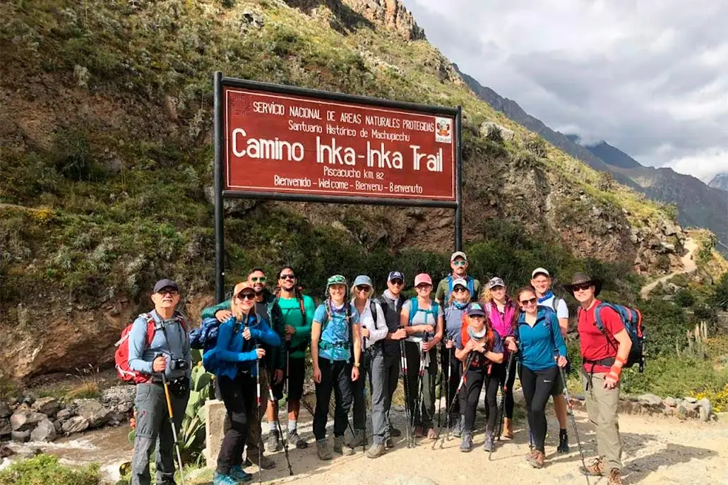 Inca Trail Km82 Trailhead Group Photo