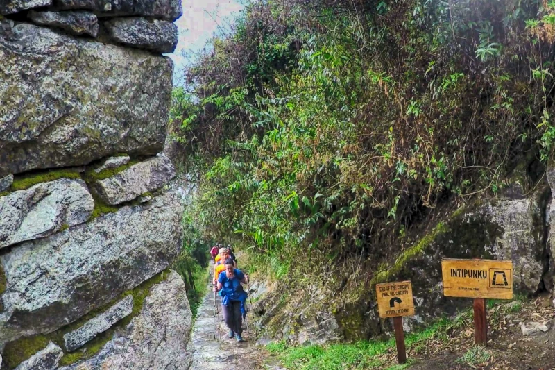 Inca Trail Sun Gate Intipunku Sign