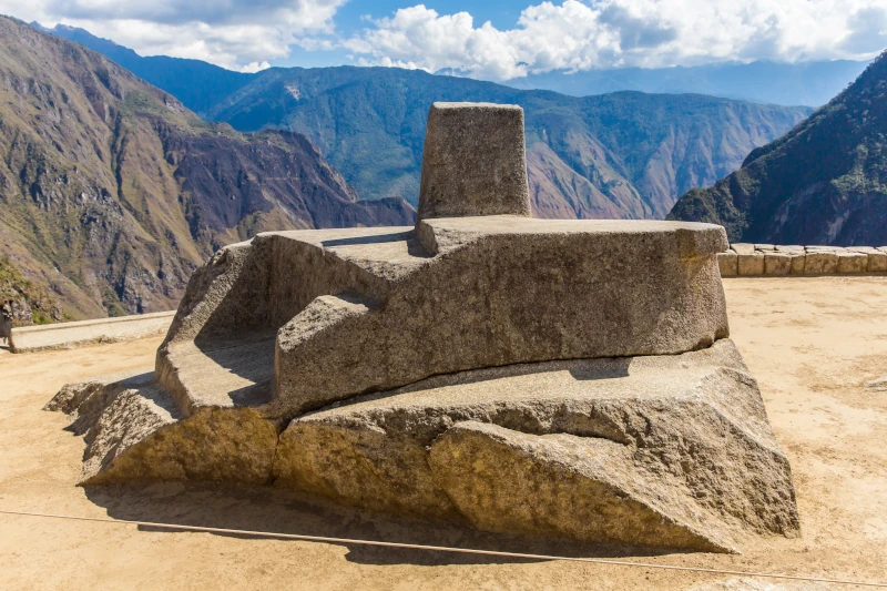 Intihuatana Stone Urubamba Canyon View