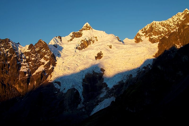 Lares Trek Sunset Snow Peaks