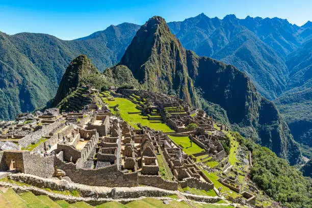 Machu Picchu Classic View Clear Sky