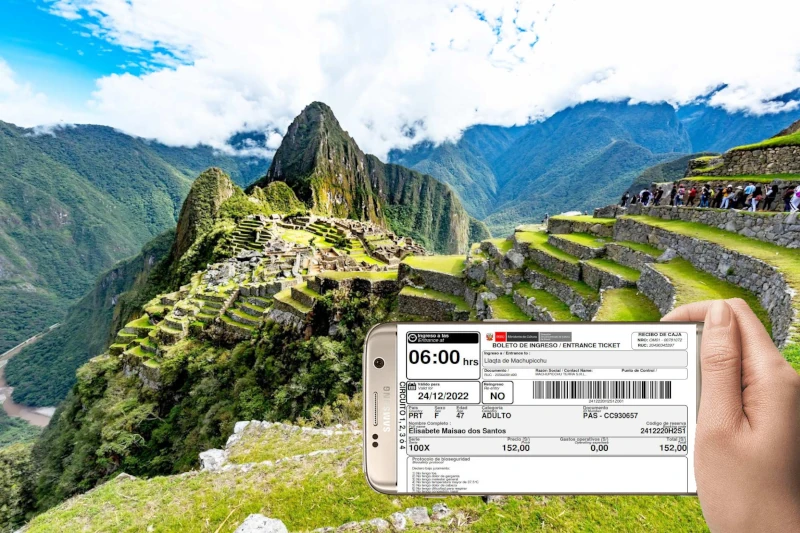 Machu Picchu Entrance Ticket Screenshot