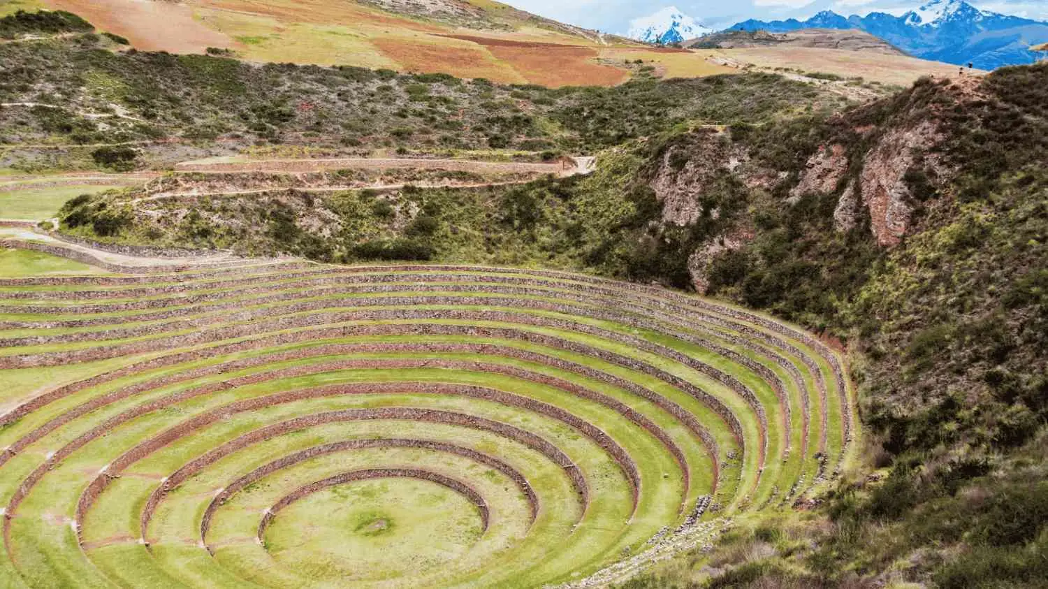 Moray Circular Terraces Aerial View