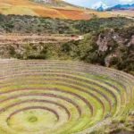 Moray Terraces Snow Capped Mountains