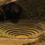 Moray Terraces Sunlight Shadow Closeup