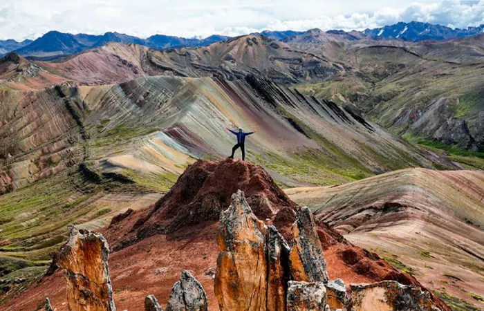 Palccoyo Rainbow Mountain Hiker Summit