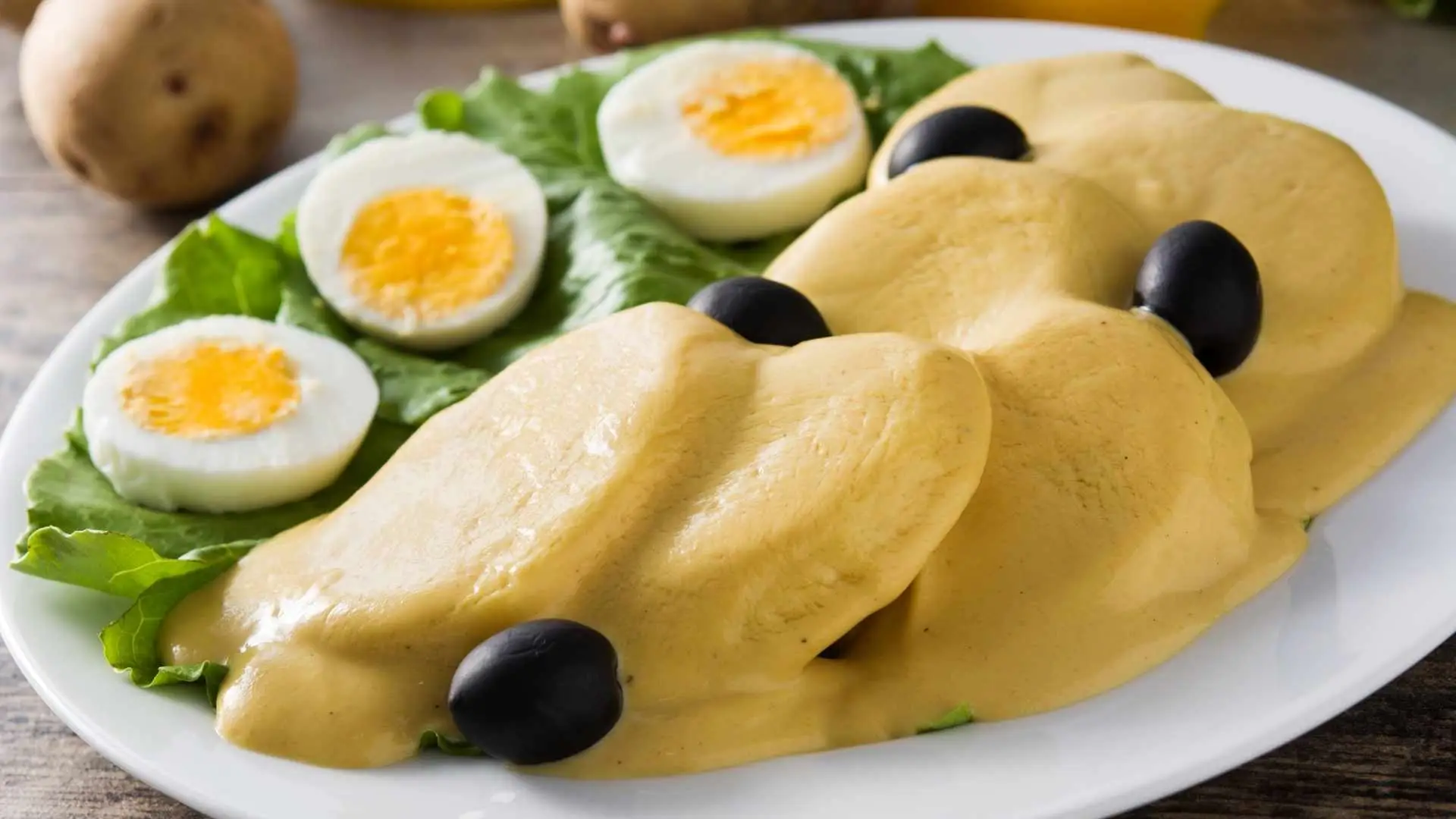 Papa A La Huancaina Peruvian Dish