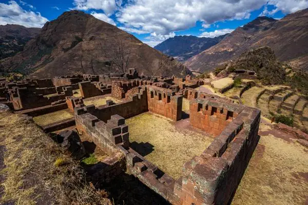 Pisac Ruins Terraces Overview