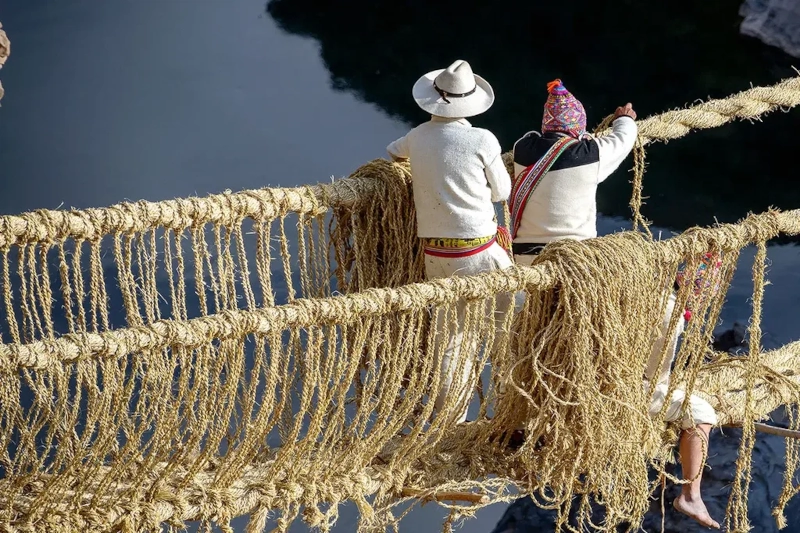 Qeswachaka Rope Bridge Traditional Dress