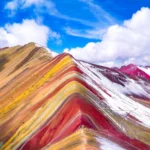Rainbow Mountain Vinicunca Aerial View