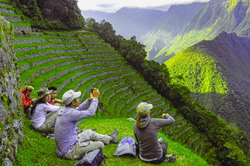 Winay Wayna Inca Trail Hikers Terraces