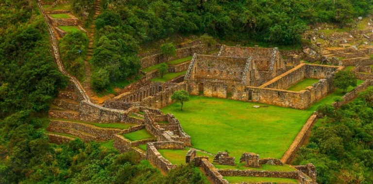 Choquequirao Terraces Aerial View