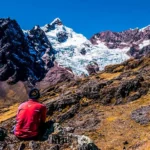Lares Trek Snow Peaks Hiker
