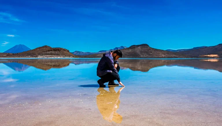 Salinas Lagoon Reflection Arequipa
